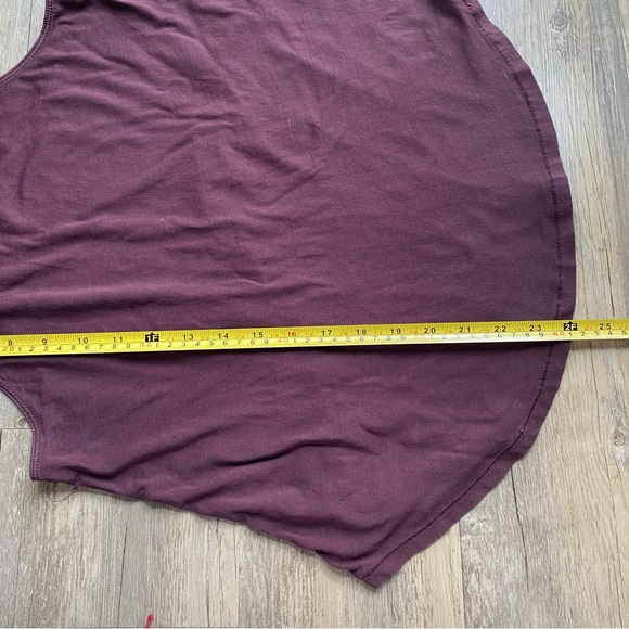 Aubergine Maroon Purple Wilfred Free Aritzia High Neck Tank Top - Picture 3 of 5